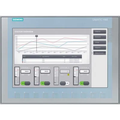 Siemens SIMATIC HMI KTP1200 Basic Panel | 12" Touch | Tasten | 6AV2123-2MB03-0AX0 | PROFINET | IP65
