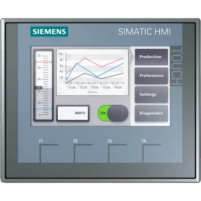 Siemens HMI Panel KTP400 Basic 6AV2123-2DB03-0AX0 | 4,3" Touch | PROFINET | Ethernet | USB | IP65 | SPS-Bediengerät