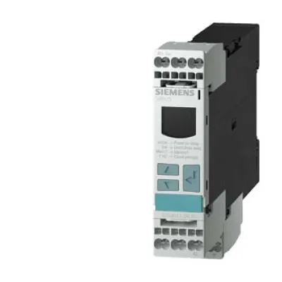 Siemens Überwachungsrelais 3UG4633-1AL30 | 1-phasig | 17–275V AC/DC | einstellbar | 22,5mm | Schraubanschluss