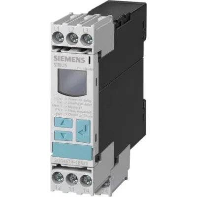 Siemens Phasenwächter 3UG4616-1CR20 | Relais zur Spannungsüberwachung 3-Phasen 160–690V AC | Schraubanschluss | Weiß