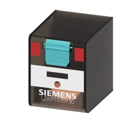 Siemens Steckrelais LZX:PT570730 | 4 Wechsler | 230V AC | 6A | 22,5x28x35mm | LZS-Sockel | IP00 | Weiß