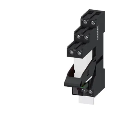Siemens Steckrelais LZS:RT4B4L24 | 24V DC | 2 Wechsler | LED rot | Sockel logisch getrennt | Schraubanschluss | IP20