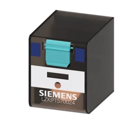 Siemens Steckrelais LZX:PT570024 | 4 Wechsler 24V DC 6A | für LZS-Sockel | Schraubanschluss | 22,5x28x35mm | IP00