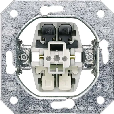 Siemens Tastereinsatz 5TD2116 | Einzeltaster UP | DELTA | 1 Schließer | N-Klemme | 10A 250V | Metall | IP20