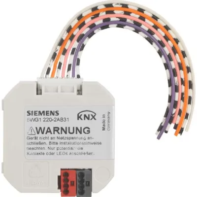 Siemens KNX Tasterschnittstelle 4-fach UP | 5WG1220-2DB31 | Binäreingang Unterputz | 4x In/Out | LED | IP20