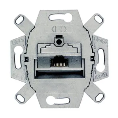 Siemens Anschlussdose UAE IAE 1-fach 5TG2026-1 | RJ45 Cat.6E | geschirmt | Unterputz | LSA-Plus | Metall | IP20