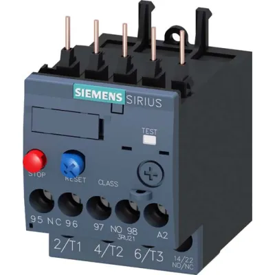 Siemens Überlastrelais 3RU2116-1KB0 | Motorschutz 9–12,5A | thermisch | S00 | Class 10 | Direktanbau | Schraubanschluss