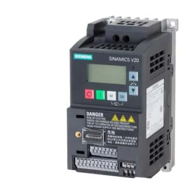 Siemens Frequenzumrichter SINAMICS V20 6SL3210-5BB12-5BV1 | 0,25 kW | 200-240V | 1-phasig | IP20 | MODBUS