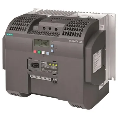 Siemens SINAMICS V20 Frequenzumrichter 11kW | 3AC 380-480V | MODBUS RTU | IP20 Filter | Schwarz | 6SL3210-5BE31-1CV0