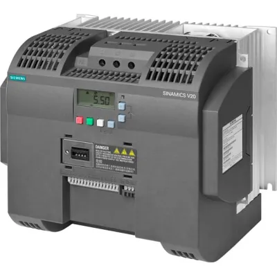 Siemens SINAMICS V20 Frequenzumrichter 7,5kW | 3AC 380-480V | IP20 | Modbus RTU | Filter | 6SL3210-5BE27-5CV0 | Schwarz