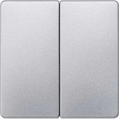 Siemens Wippe 2-fach | DELTA i-system | 55x55mm | Kunststoff | Alu-Metallic glänzend | IP20