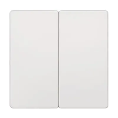 Siemens Wippe 2-fach neutral 5TG6205 DELTA i-system | Schalter Abdeckung Kunststoff titanweiß RAL 9010
