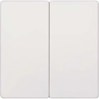 Siemens Wippe 2-fach neutral 5TG6205 DELTA i-system | Schalter Abdeckung Kunststoff titanweiß RAL 9010