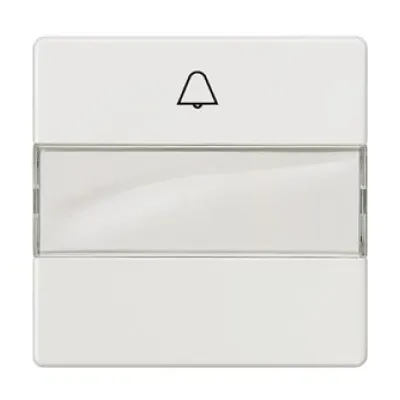 Siemens Wippe Schalter | DELTA i-system | Glocke Symbol | Beschriftungsfeld | 55x55mm | titanweiß | Kunststoff