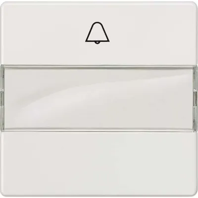 Siemens Wippe Schalter | DELTA i-system | Glocke Symbol | Beschriftungsfeld | 55x55mm | titanweiß | Kunststoff