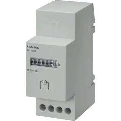 Siemens Betriebsstundenzähler 7KT5804 | analog mechanisch | 230V AC | für DIN-Schiene | 7-stellig | ohne Reset | IP20