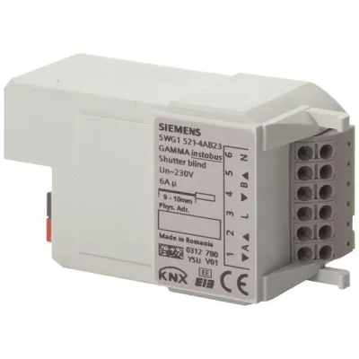 Siemens Jalousieaktor 5WG1521-4AB23 RL 521/23 | KNX | 2-Kanal | 2x6A | 230V | Relais | IP20 | für Sonnenschutz