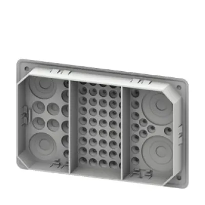 Siemens Kabeleinführungsflansch 8GK9101-0KK01 | ALPHA 400/630/1250 DIN | IP55 | 10er Pack | Kunststoff | 5x214mm