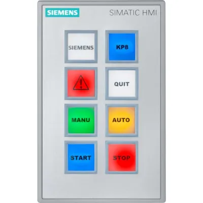 SIEMENS Key Panel 6AV3688-3AY36-0AX0 | HMI KP8 PN | 8 Tasten | PROFINET | 24V DC | IP65 | LED | Frontmontage