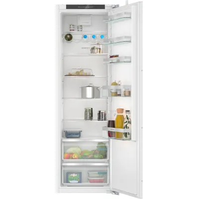 Siemens Einbau-Kühlschrank KI81RVFE0 | iQ300 | 310L | superCooling | LED | Flachscharnier | Nische 177,5x56cm | E | weiß