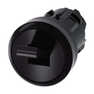 Siemens Kippschalter 3SU1000-3EA10-0AA0 | 2 Schaltstellungen O-I | verrastend | rund 22,3 mm | IP67/IP69K | schwarz