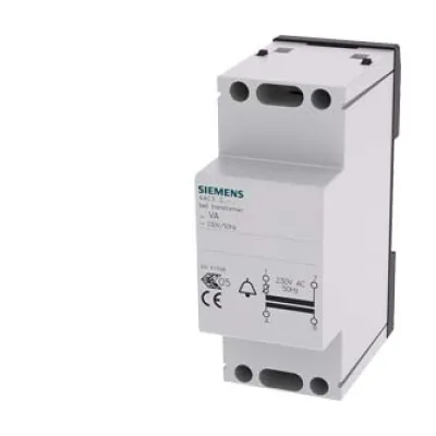 Siemens Klingeltransformator 4AC3208-1 | 230V auf 8V/12V AC | 1A/0,6A | 8VA | Kurzschlusssicher | Reiheneinbau 2TE