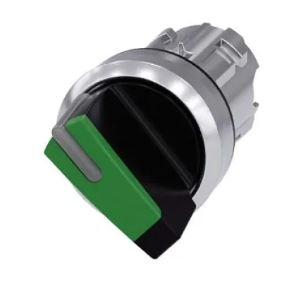 Siemens Knebelschalter 3SU1052-2BF40-0AA0 | beleuchtbar | 2 Schaltstellungen | IP68 | 22 mm | Metall | grün