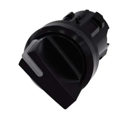 Siemens Knebelschalter 3SU1002-2BC10-0AA0 | beleuchtbar | 2 Schaltstellungen | rund | Ø22,3mm | Kunststoff | schwarz