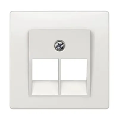 Siemens Abdeckplatte | UAE-Anschlussdose | 1-fach | 55x55mm | DELTA i-system | Kunststoff | titanweiß