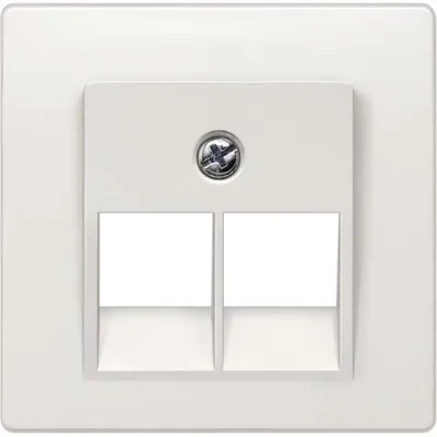 Siemens Abdeckplatte | UAE-Anschlussdose | 1-fach | 55x55mm | DELTA i-system | Kunststoff | titanweiß