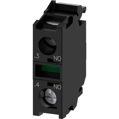 Siemens Kontaktmodul 3SU1400-1AA10-1LA0 | 1 Schließer | 6A AC | vergoldete Kontakte | Schraubanschluss