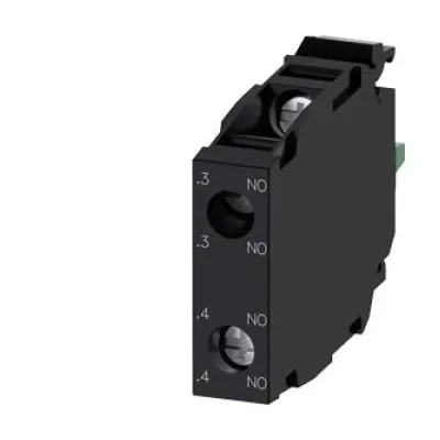 Siemens Kontaktmodul 3SU1400-1AA10-1DA0 | 2 Schaltglieder 2S | Schraubanschluss | Frontbefestigung | 4A AC | SIRIUS