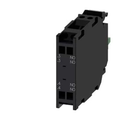 Siemens Kontaktmodul 3SU1400-1AA10-3DA0 | 2 Schließer | SIRIUS ACT | 4A AC | Federzuganschluss | Frontbefestigung