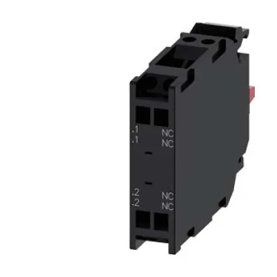 Siemens Kontaktmodul 3SU1400-1AA10-3EA0 | 2 Öffner | SIRIUS ACT | Frontbefestigung | Federzuganschluss | 4A | Schwarz