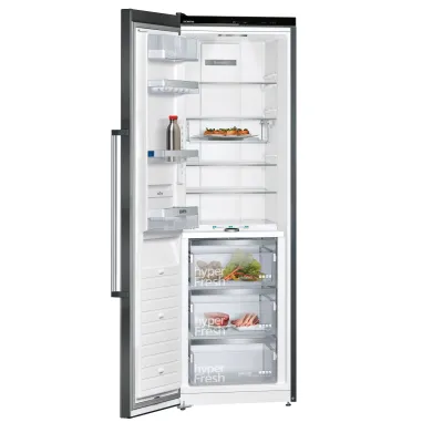Siemens Standkühlschrank KS36FPXCP iQ700 | 309L | C | noFrost | hyperFresh 0°C | LED | Edelstahl Schwarz | 186x60x65cm