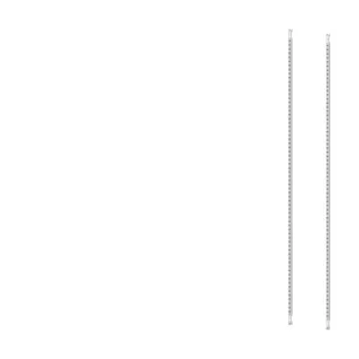 Siemens Längsholme 8GK48538KK00 | ALPHA 630 DIN | Montage Einbausätze | H=1800mm | 2er-Set Metall Grau