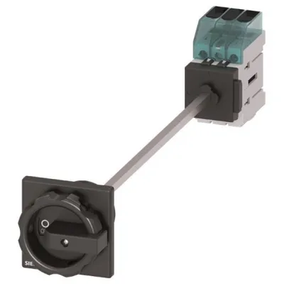 Siemens Lasttrennschalter 3LD3048-0TK51 | Hauptschalter 16A 3-polig | IP65 | Wartungs-/Reparaturschalter | schwarz