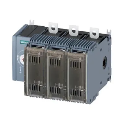 SIEMENS Lasttrennschalter 3KF2316-0LF11 | Hauptschalter 160A 3-polig | NH-Gr. 000/00 | Frontantrieb links | IP00