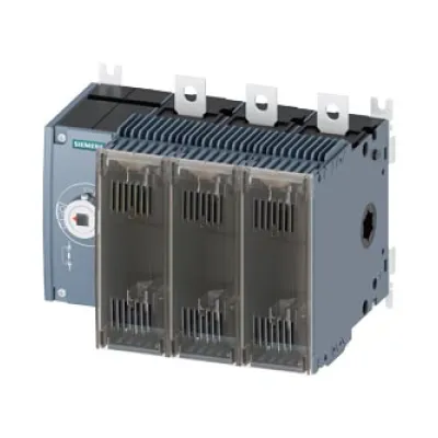 Siemens Lasttrennschalter 3KF3325-0LF11 | Hauptschalter 250A 3-polig | NH0/NH1 | Frontantrieb links | IP00
