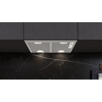 Siemens Dunstabzugshaube LB55566 | Lüfterbaustein iQ300 | 53 cm breit | 604 m³/h | LED-Beleuchtung | Silbermetallic