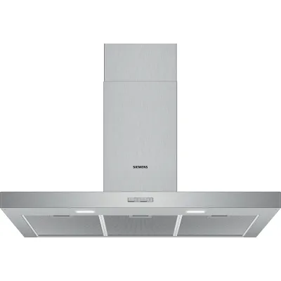 Siemens Dunstabzugshaube LC94BBC50 | 90 cm | Edelstahl | 365 m³/h | LED-Beleuchtung | 3 Stufen | Metallfilter | 64 dB