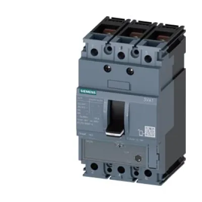 SIEMENS Leistungsschalter 3VA1 3VA1140-6MH32-0AA0 | 40A | 3-polig | 70kA | IP40 | Schraubanschluss | Hutschiene