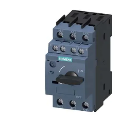 SIEMENS Motorschutzschalter 3RV2011-0BA15 | 3-polig | 0,14–0,2A | 690V | Schraubanschluss | S00 | IP20