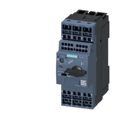 Siemens Motorschutzschalter 3RV2021-4AA25 | 3-polig | 11-16A | 16A Iu | 690V | Federzuganschluss | S0 | IP20 | Drehknopf