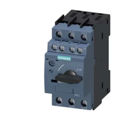 Siemens Motorschutzschalter 3RV2021-1JA15 | 3-polig 7-10A | 690V | Schraubanschluss | IP20 | S0 | Drehknopf