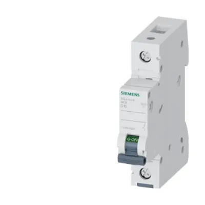 SIEMENS Leitungsschutzschalter 5SL4110-8 | 1-polig | 10A D-Charakteristik | 230/400V AC | 10kA | 1 TE | IP20