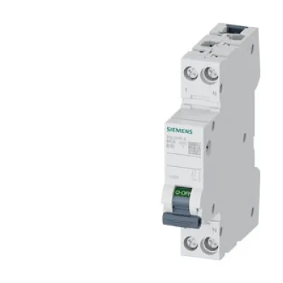 Siemens Leitungsschutzschalter | 5SL6010-6 | 1+N-polig | B10 10A | 230V | 6kA | 1TE | mit Neutralleiter | IP20