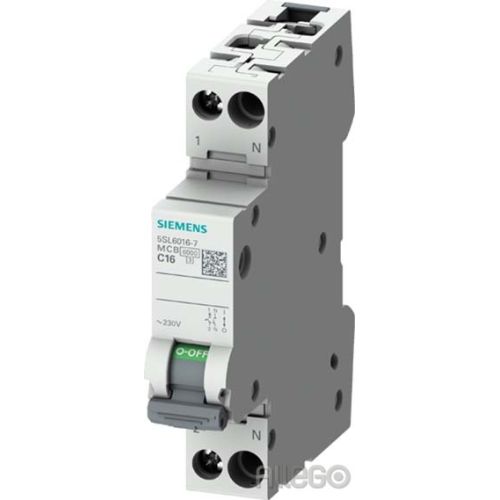 Bild: Siemens Leitungsschutzschalter 230V 6kA 1+N-polig 5SL6016-6