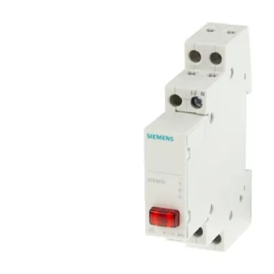 Siemens Leuchtmelder 5TE5804 | Signallicht 230V AC | Hutschienenmontage | Glimmlampe | 0,4W | rot | IP20