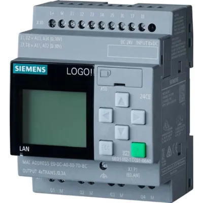 SIEMENS Logikmodul 6ED1052-1CC08-0BA2 | SPS-Steuerung | 8DI 4DO | Ethernet | 24V DC | KNX/MQTT | LOGO! 8.4